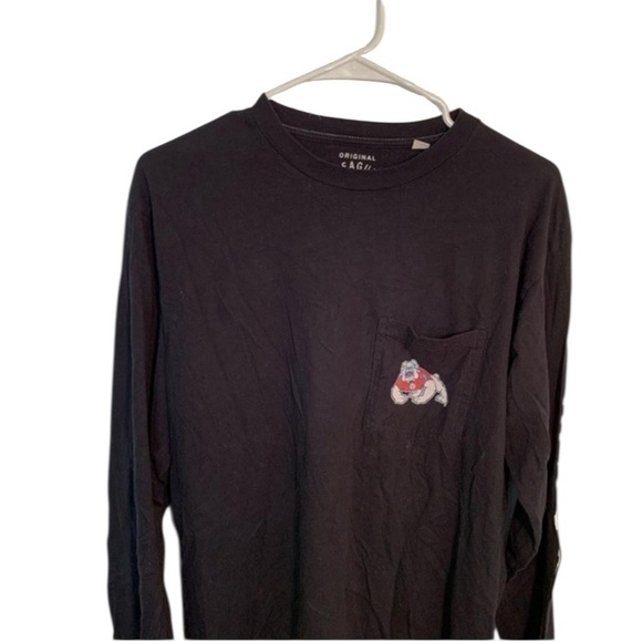 Original League Collegiate Long Sleeve T-Shirt Fresno State Bulldogs M - Picture 3 of 4